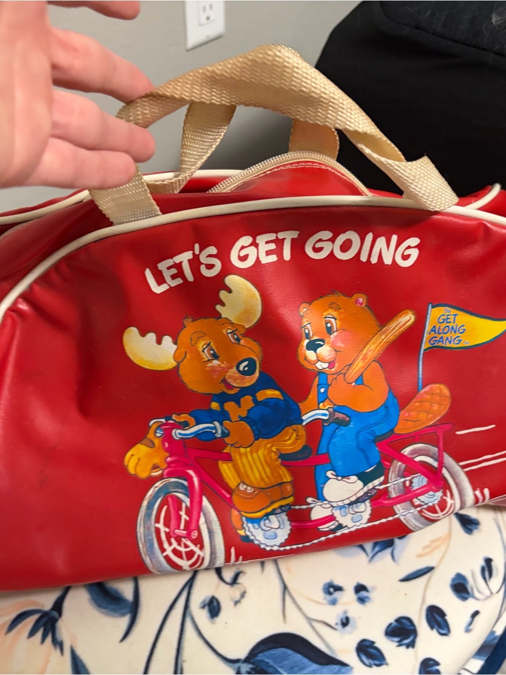 Nickelodeon Red Kids Carry Bag "Let's Get Going"